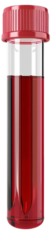A single tube of blood