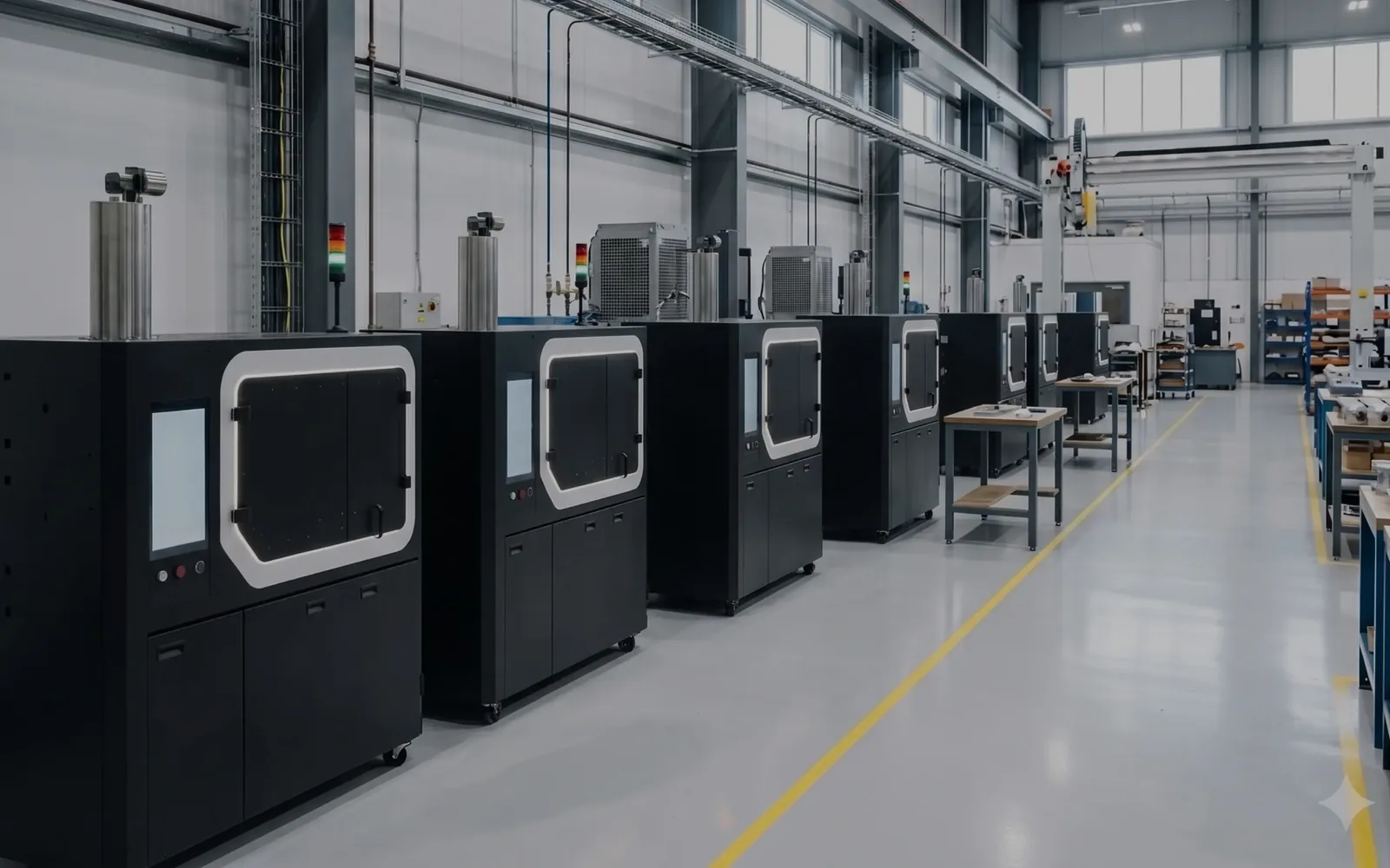 Foundry Lab casting machines on the production floor